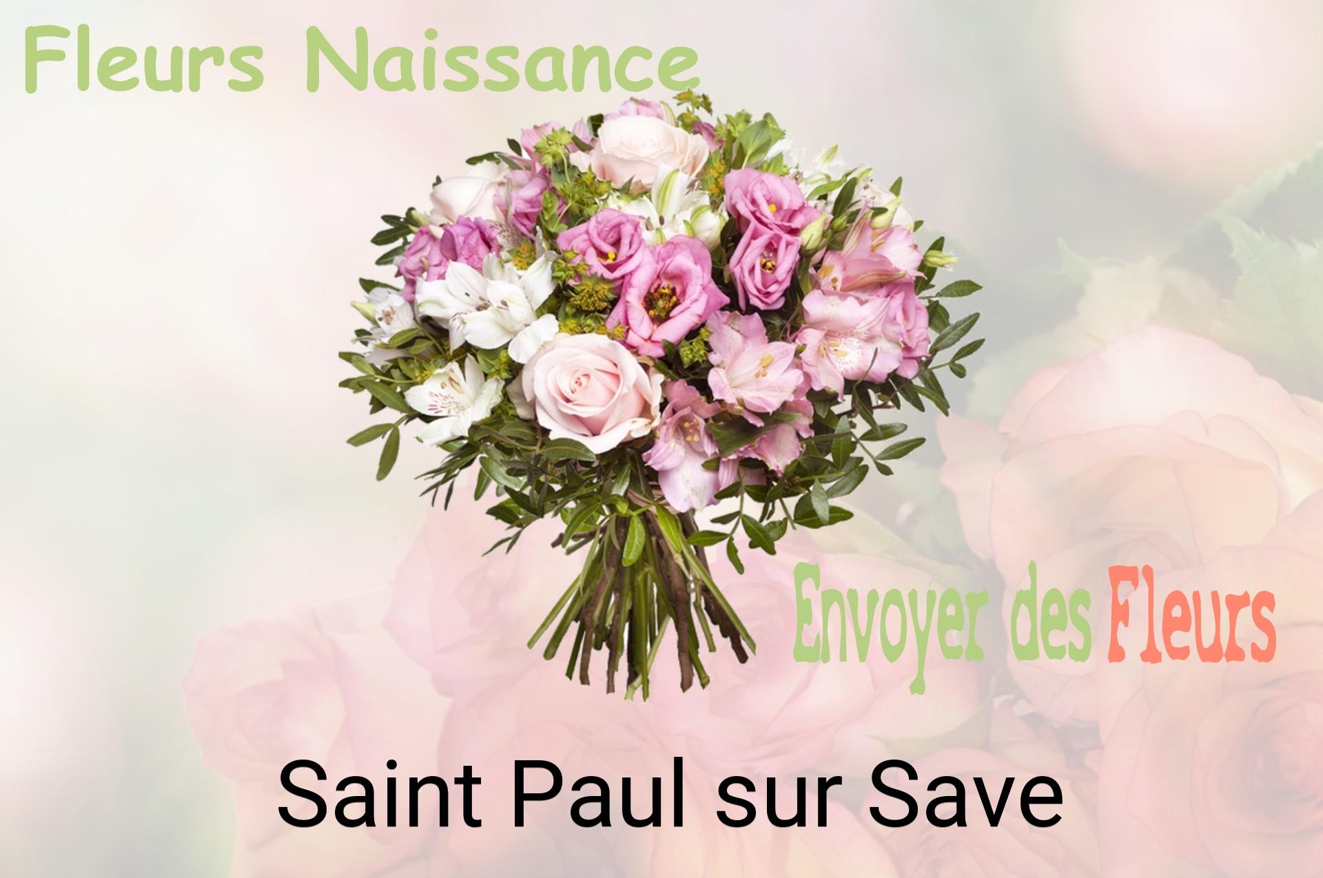 Bouquet de fleurs de naissance livré à Saint-Paul-sur-Save