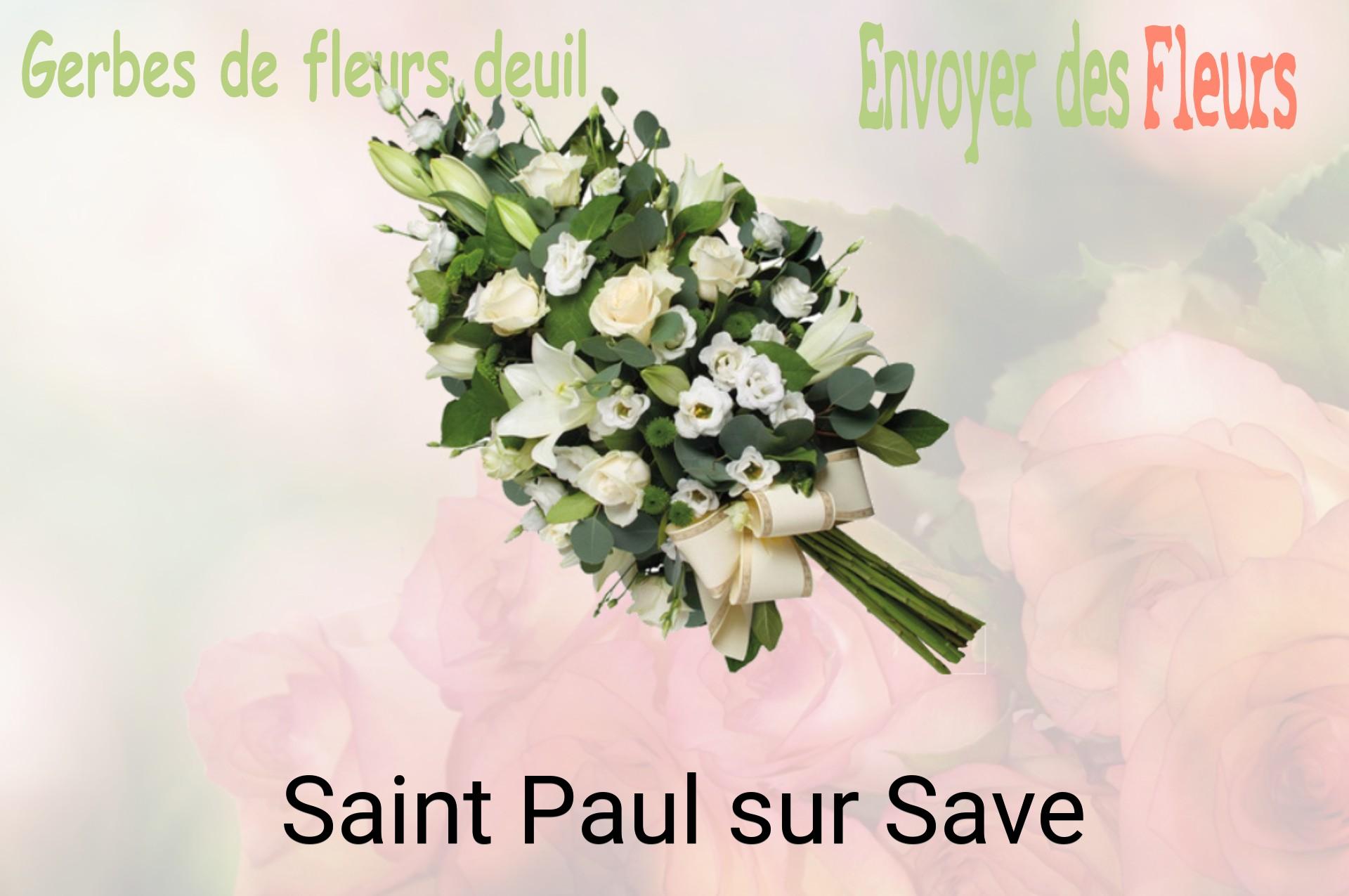 Gerbe de fleurs de deuil livrée à Saint-Paul-sur-Save